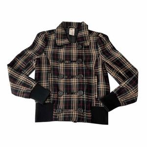 O’Neill Plaid Double Breasted‎ Casual Jacket